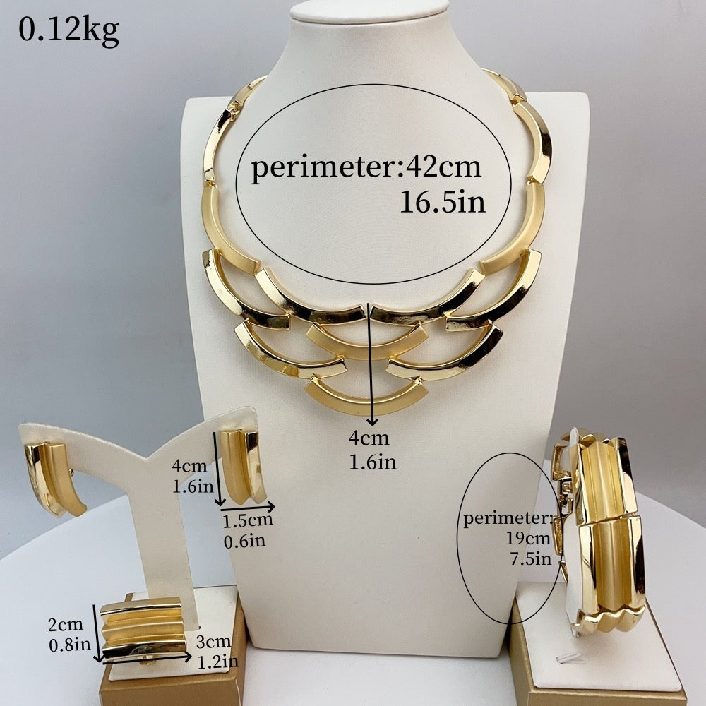 Luxury Gold-Plated Jewelry Set