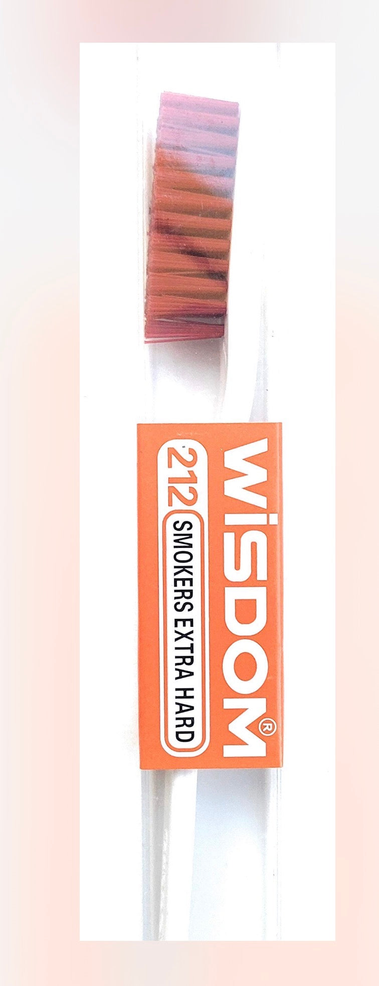 5  pcs Wisdom 212 Smokers Extra Hard Brown Bristle Tooth Brush.USA