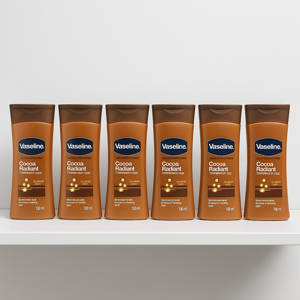 6 Packs Of Vaseline Intensive Care Cocoa  Radiant