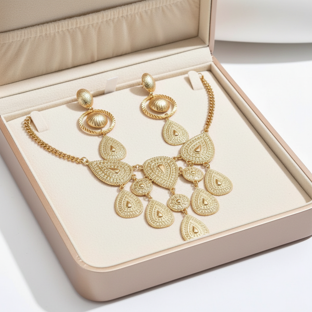 Cascade Necklace & Earrings Set