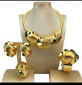Royal Gold Statement Jewelry Set