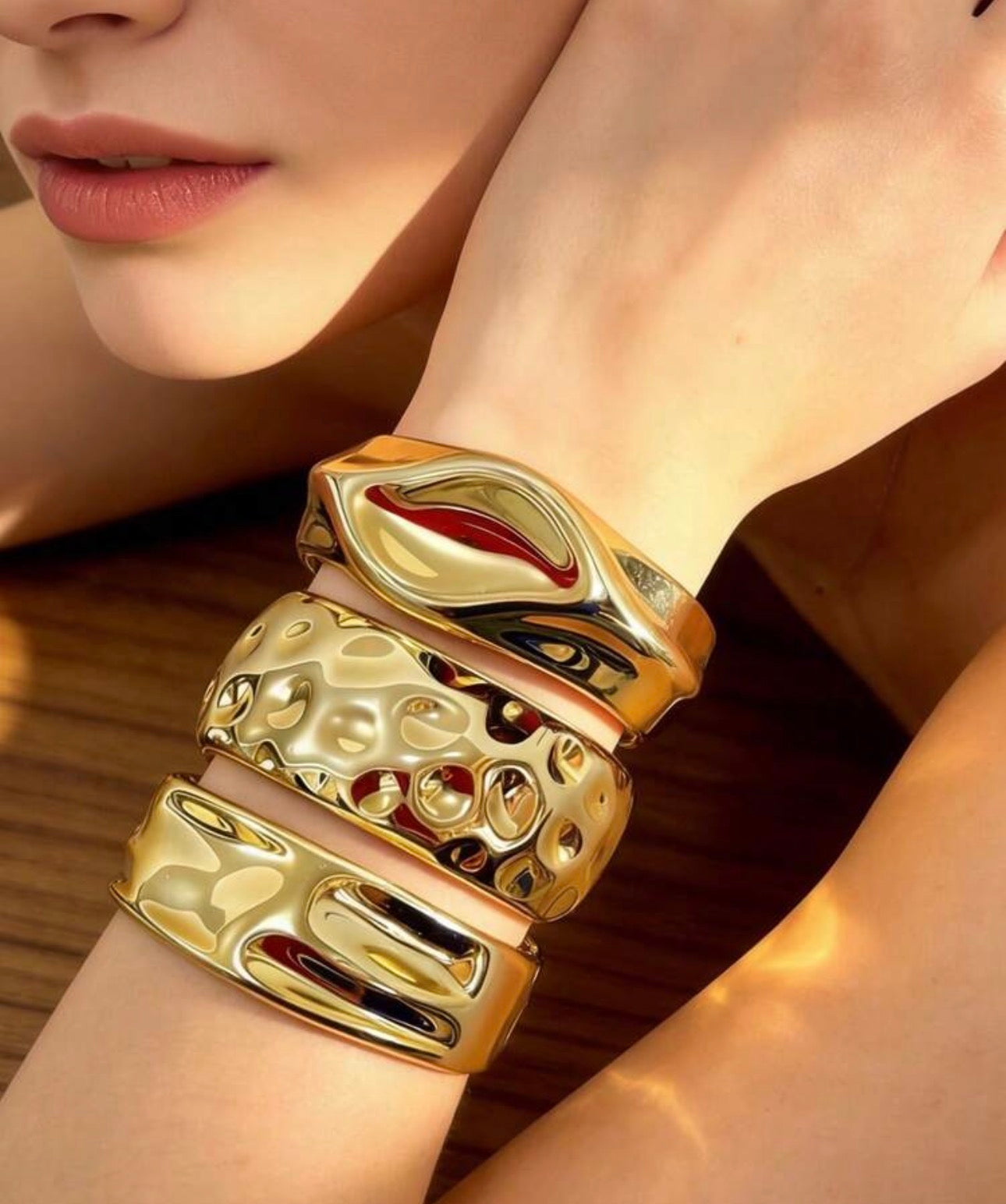 Untitled Luxe Statement Cuff Bracelet 3pcs