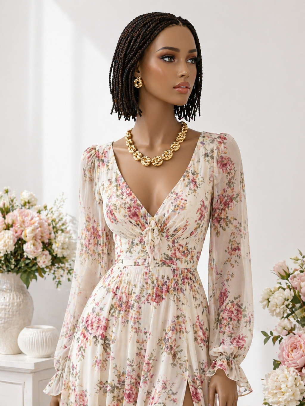 Elegant Gold Knot Jewelry Set