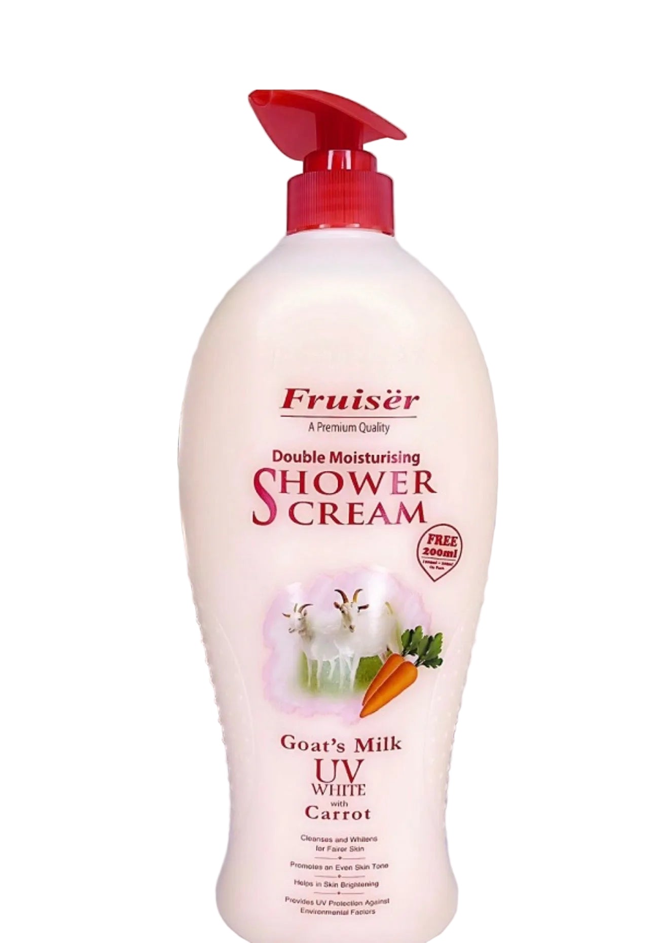 Fruiser Shower Cream Goat’s Milk UV With Carrot 1000ml