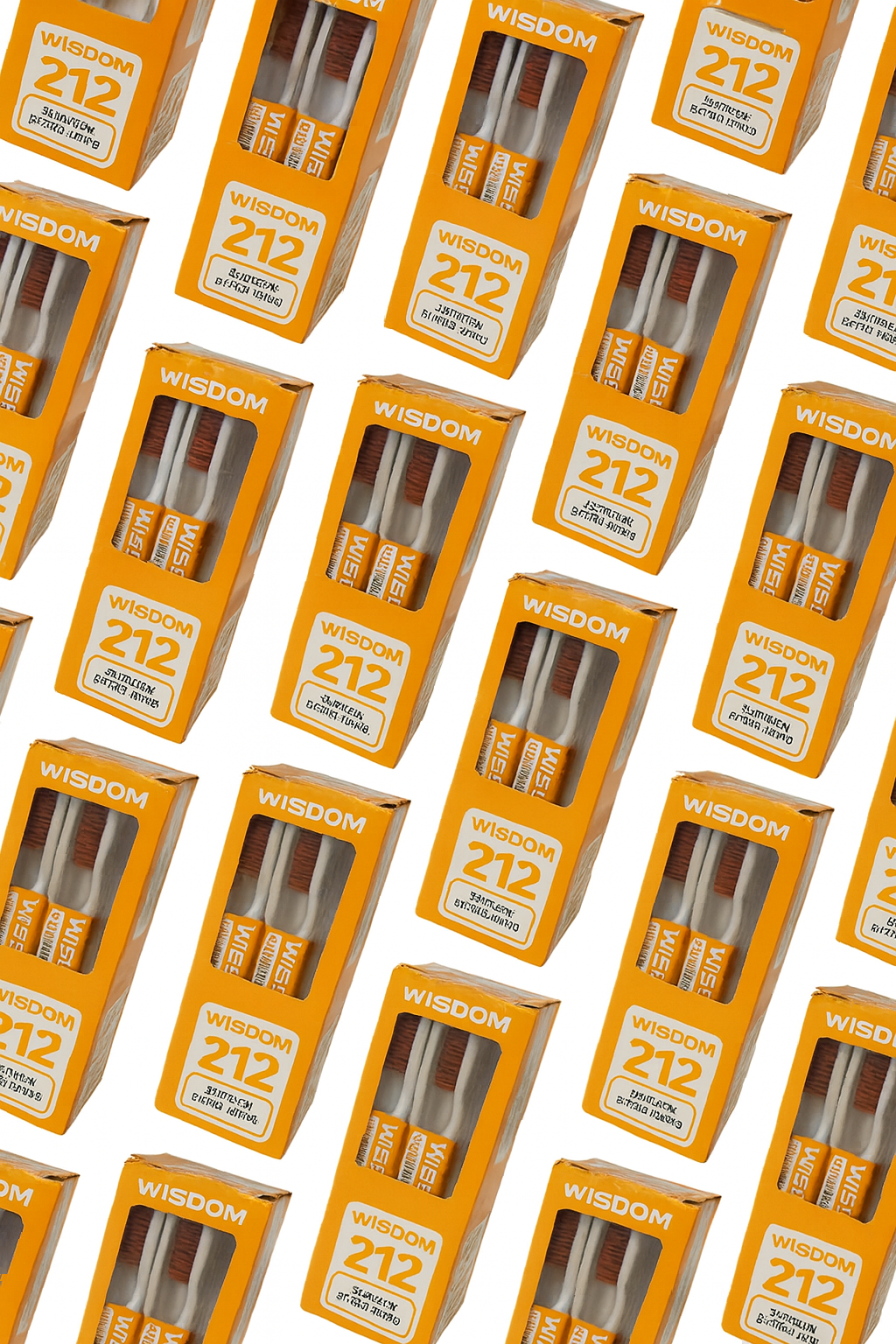 12X Wisdom 212 Smokers Extra Hard Brown Bristle Tooth Brush.USA