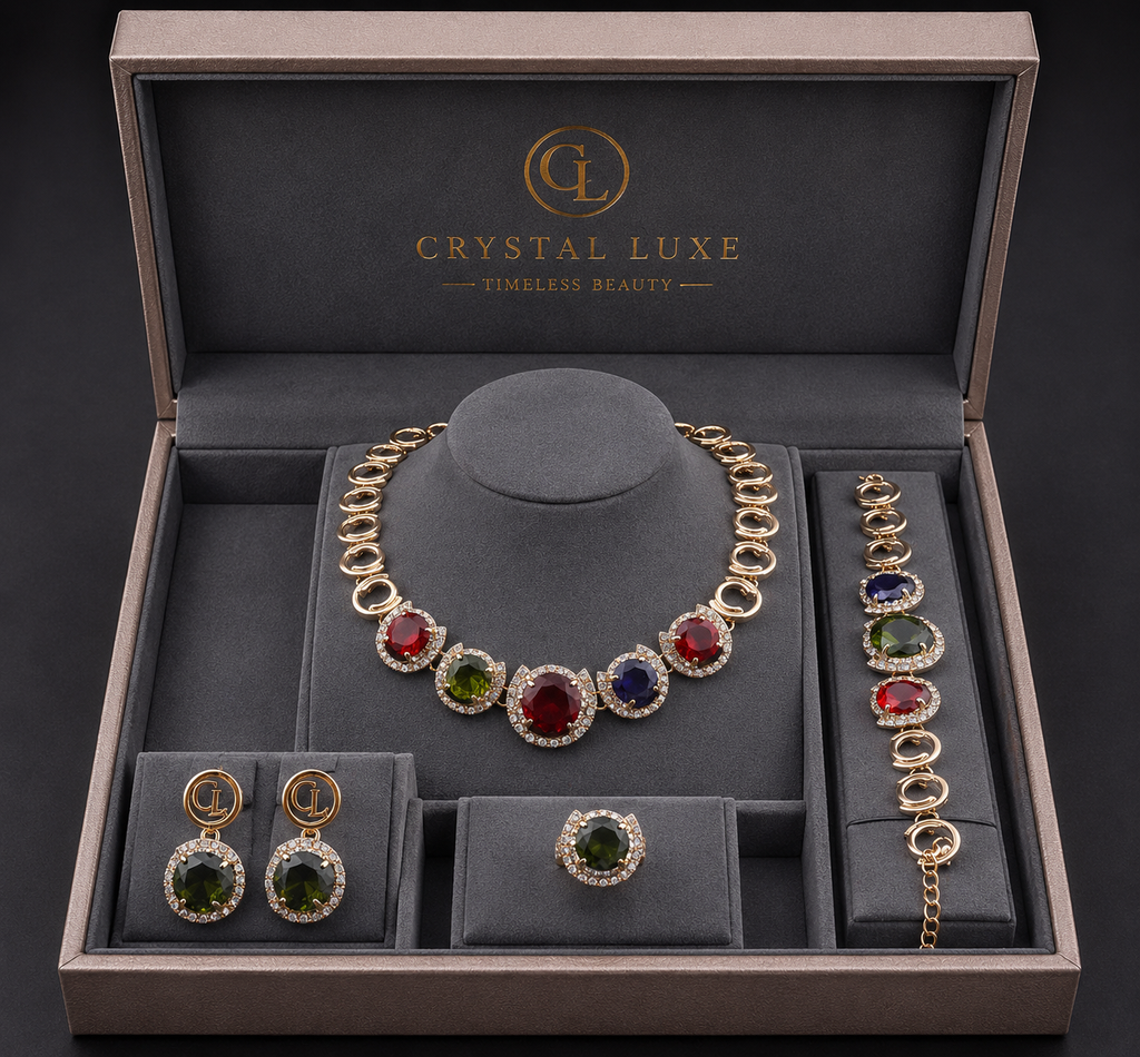 Prestige Multicolor Crystal Jewelry Set