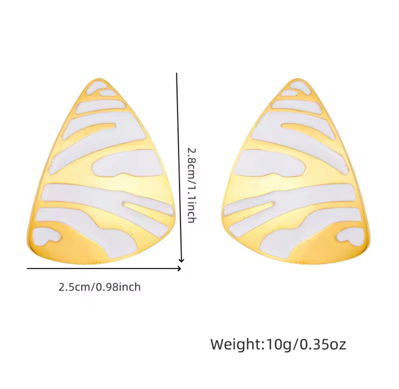 Golden Zebra Elegance Jewelry Set