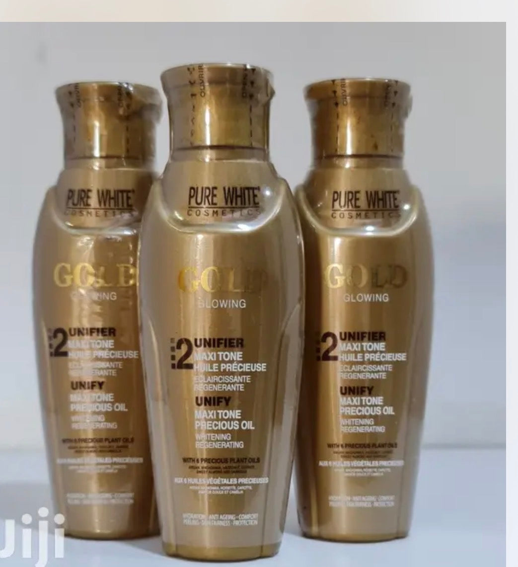 Pure White Gold Glowing Precious Oil