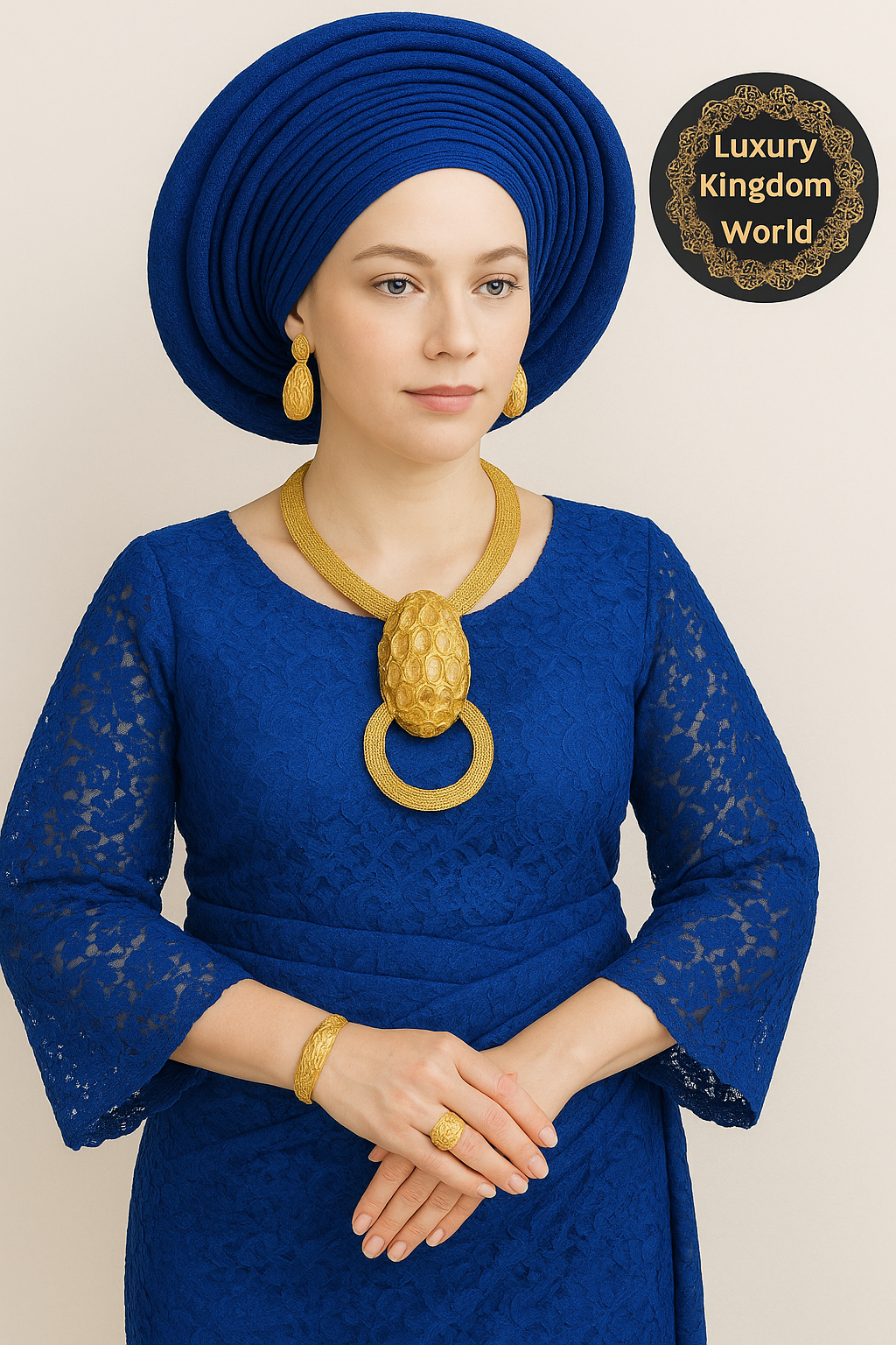 Golden Majesty Statement Jewelry Set