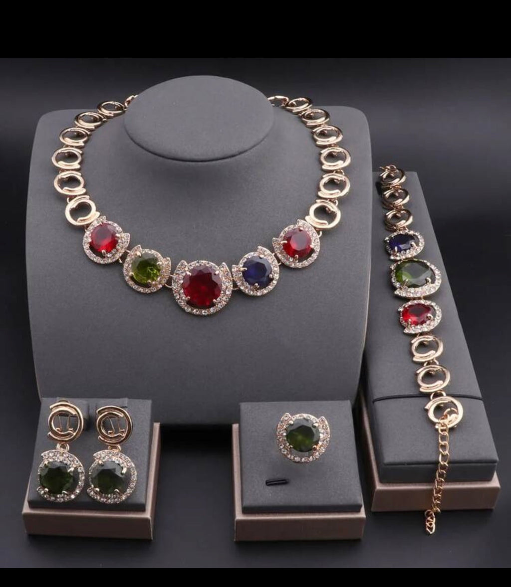 Prestige Multicolor Crystal Jewelry Set