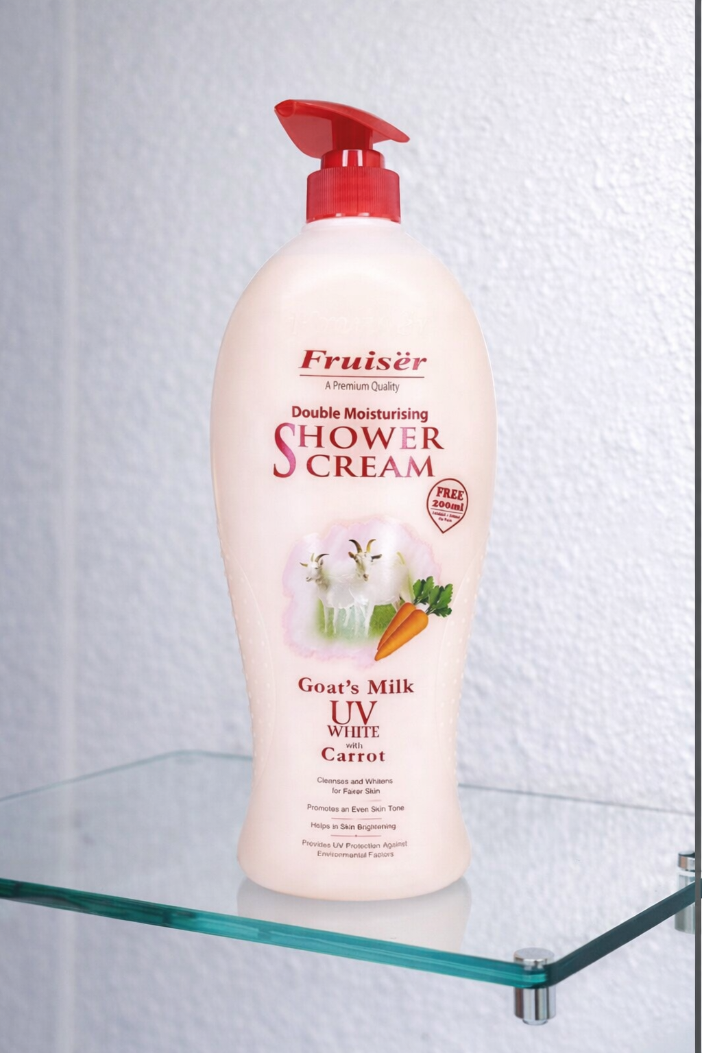 Fruiser Shower Cream Goat’s Milk UV With Carrot 1000ml