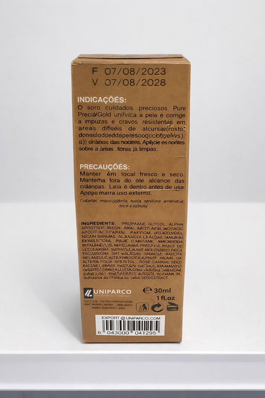 Pure White Cosmetics Gold Dark Spots Corrector Revitalising Fade Serum 1.69 Fl With Drop Cover