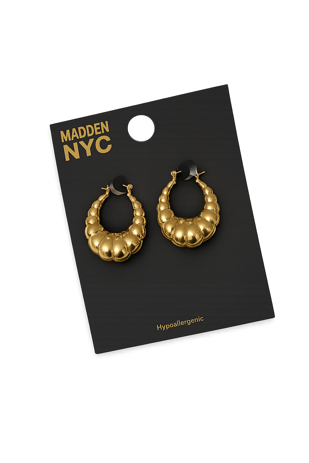 Madden NYC Gold-Tone Hoop Earrings