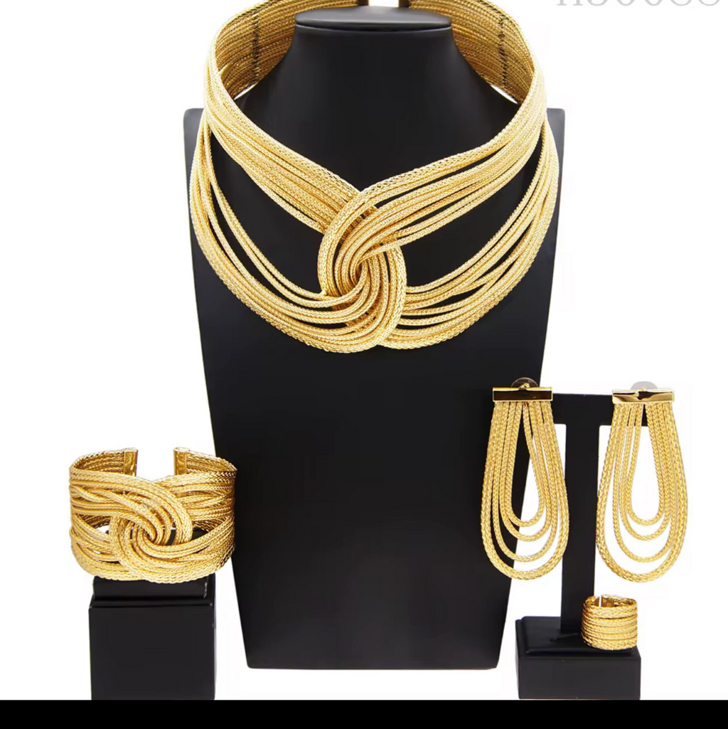 Golden Infinity Elegance Jewelry Set