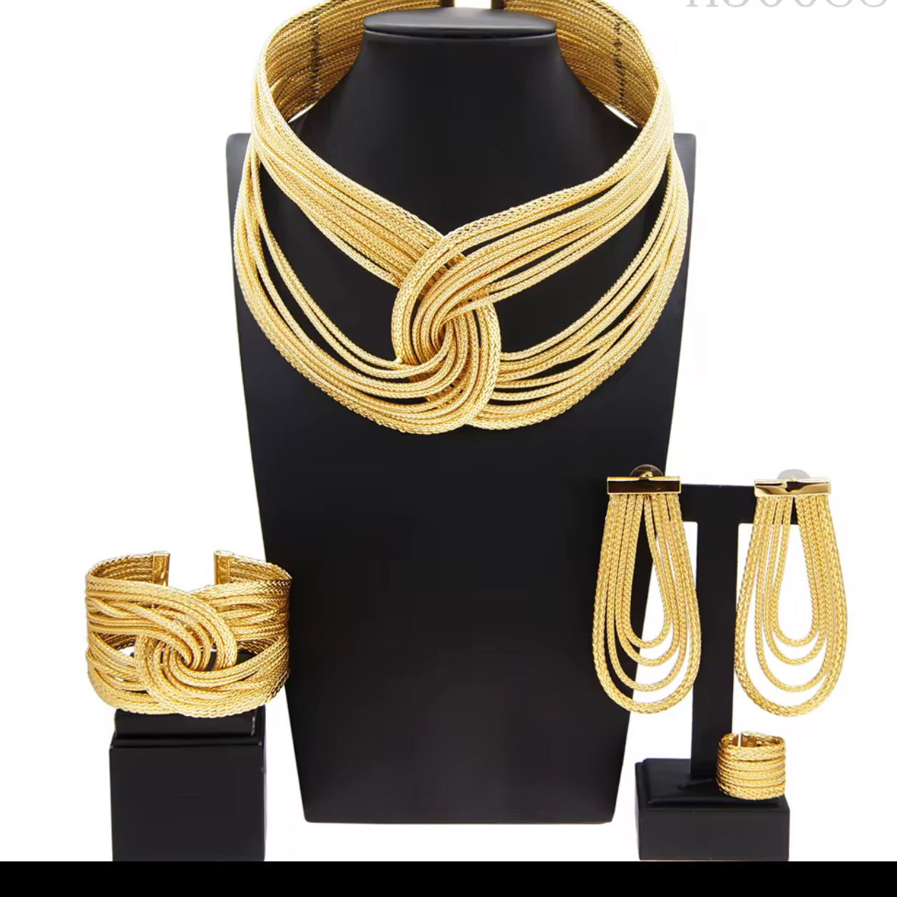 Golden Infinity Elegance Jewelry Set