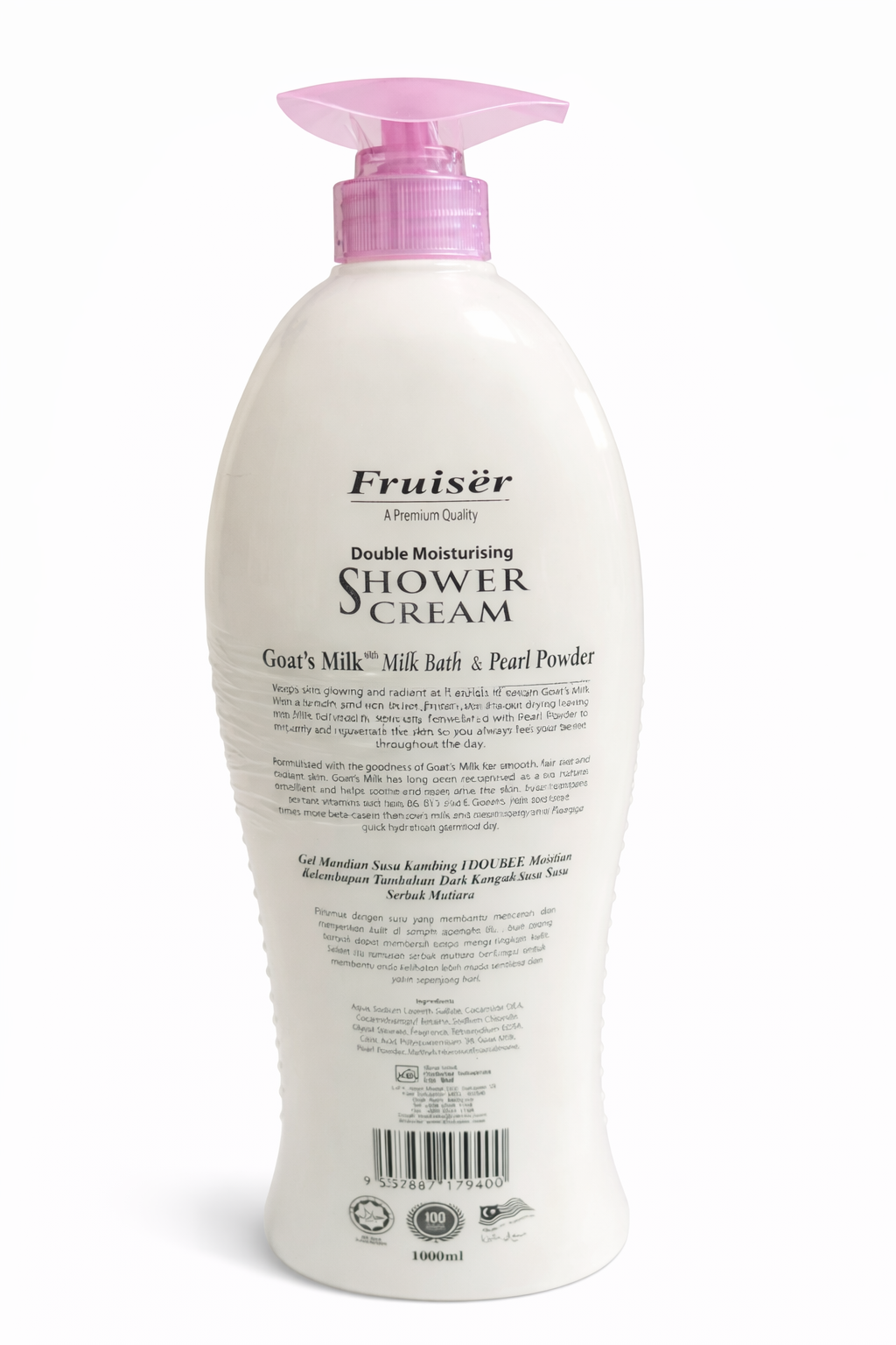 Fruiser Shower Cream Goat’s Milk With UV White 1000ml