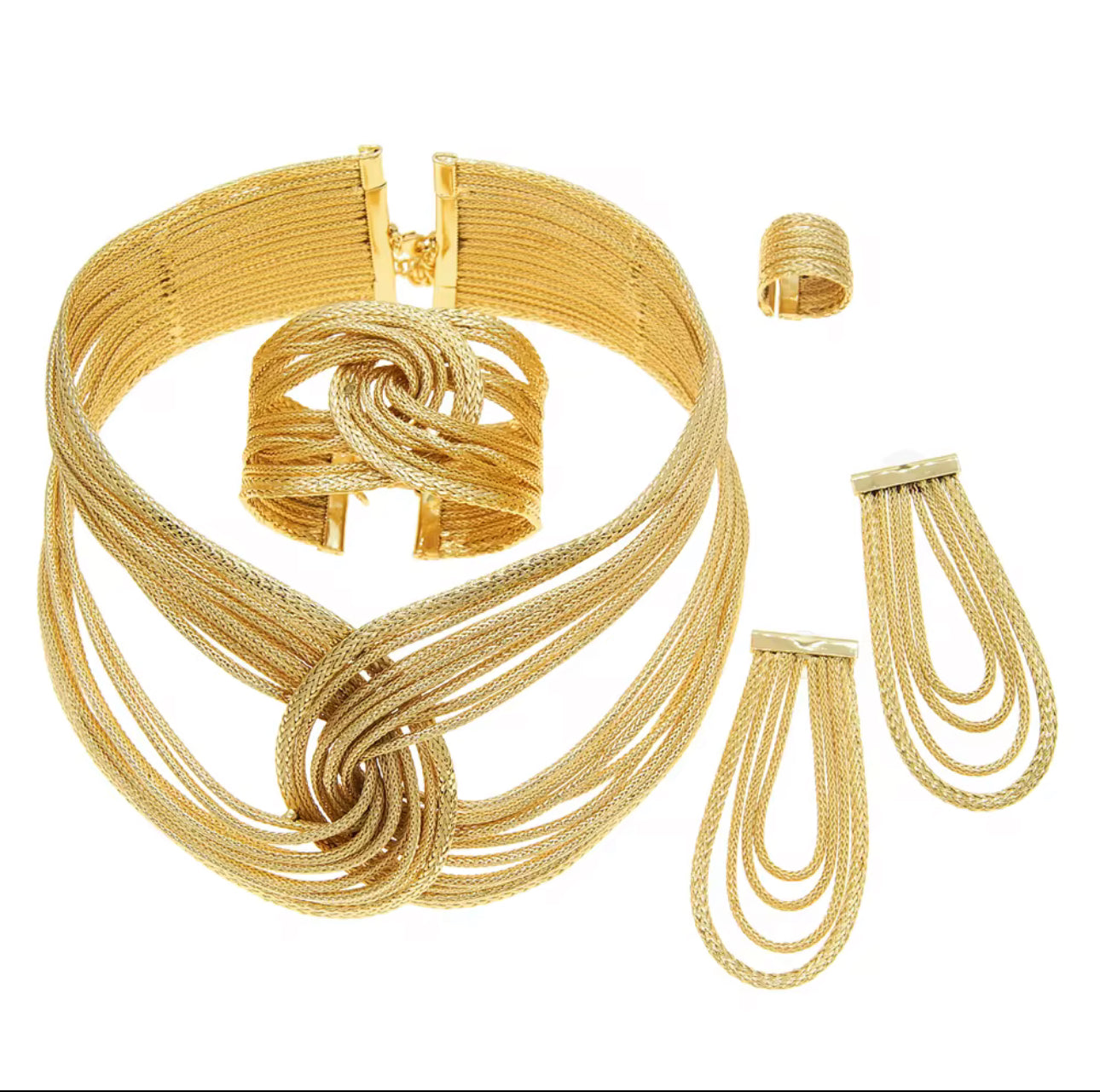 Golden Infinity Elegance Jewelry Set