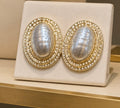 Elegant Vintage Pearl Statement Earrings