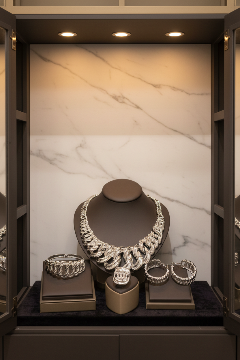Silver Royal Twist Jewelry Set