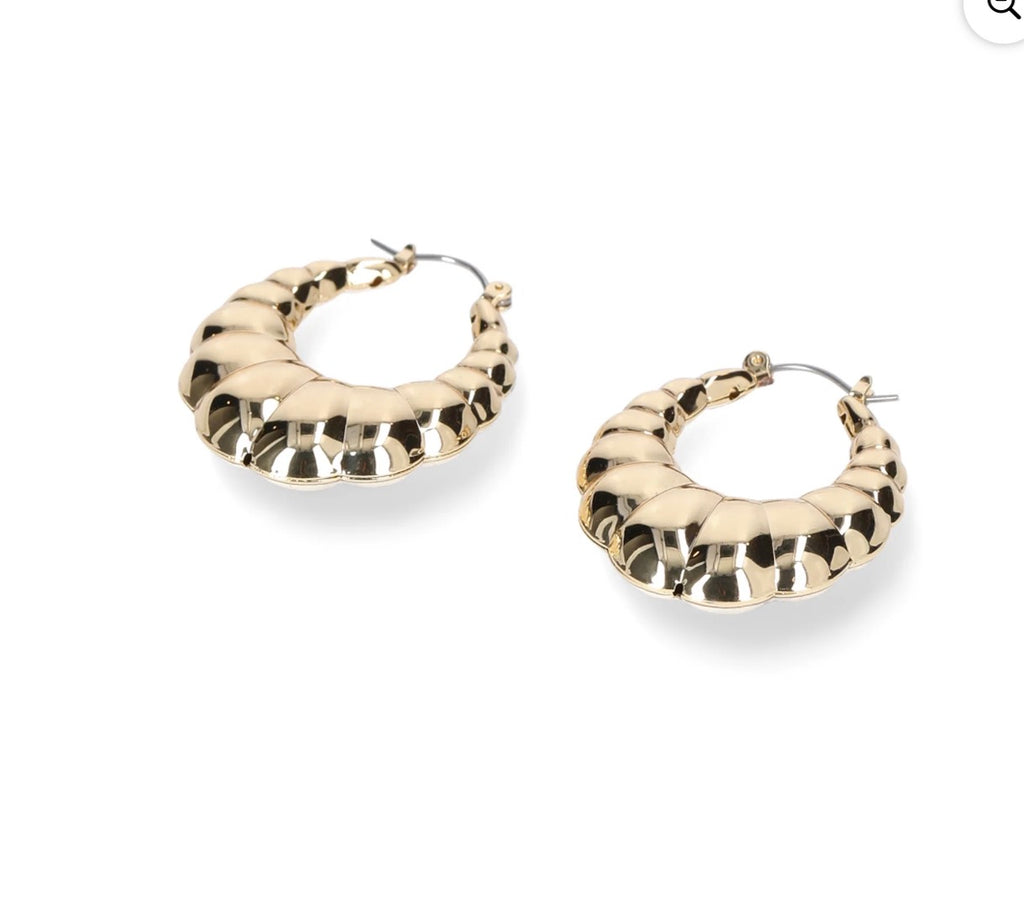 Madden NYC Gold-Tone Hoop Earrings