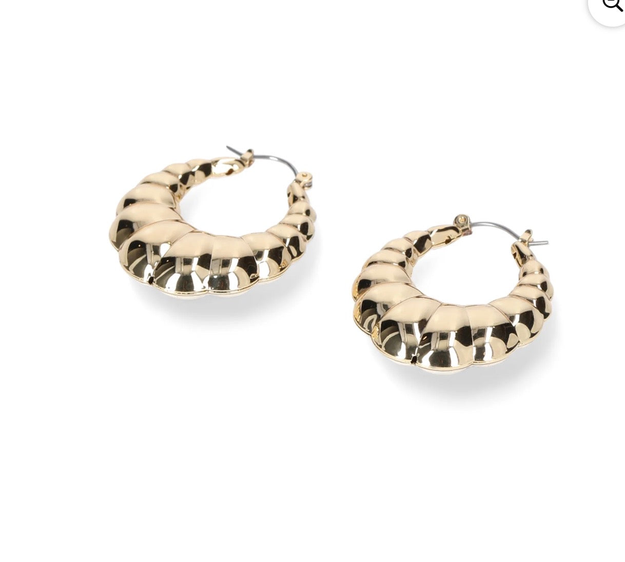 Madden NYC Gold-Tone Hoop Earrings