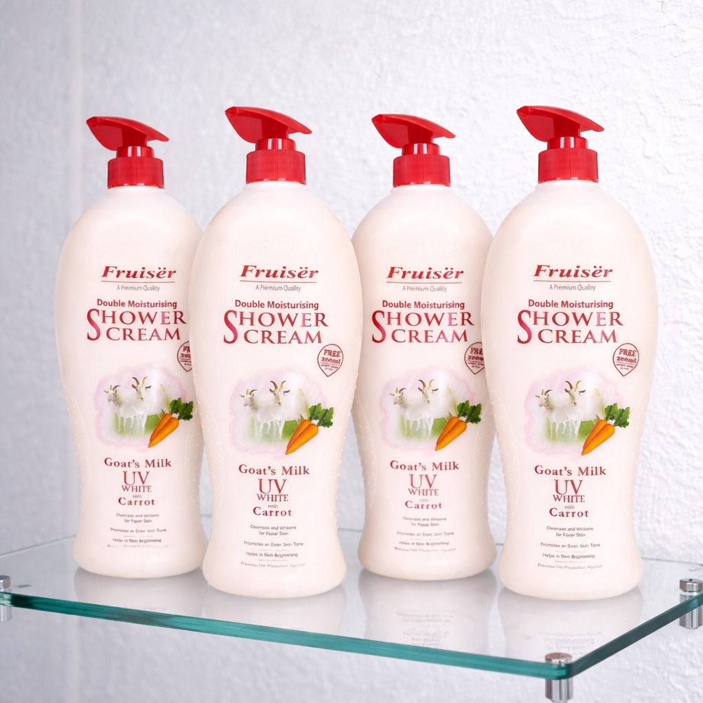 Fruiser Shower Cream Goat’s Milk UV With Carrot 1000ml