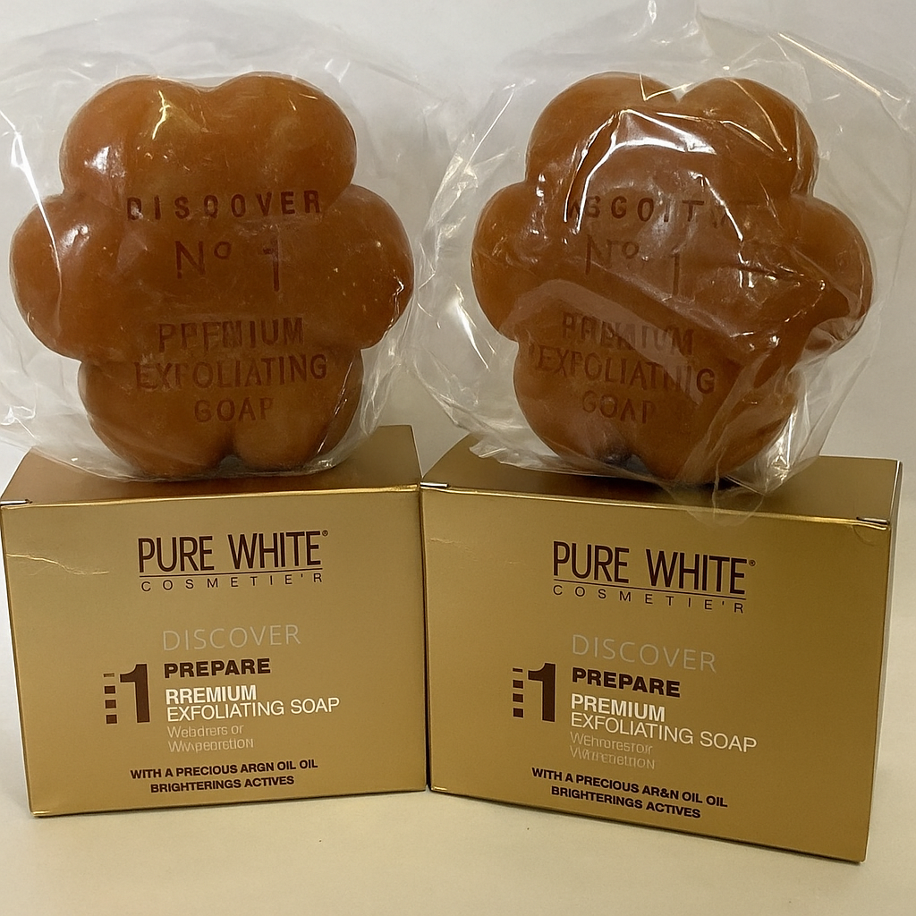 3 Pcs Of Pure  Gold white Exfoliating Whitening Soap
