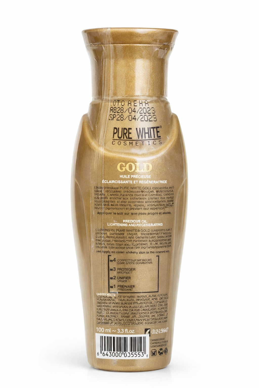 Pure White Gold Glowing Precious Oil