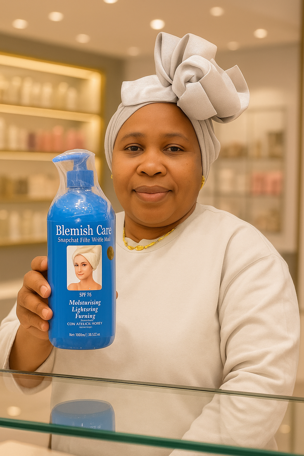 Blemish Care Snapchat Filter White Shower Gel