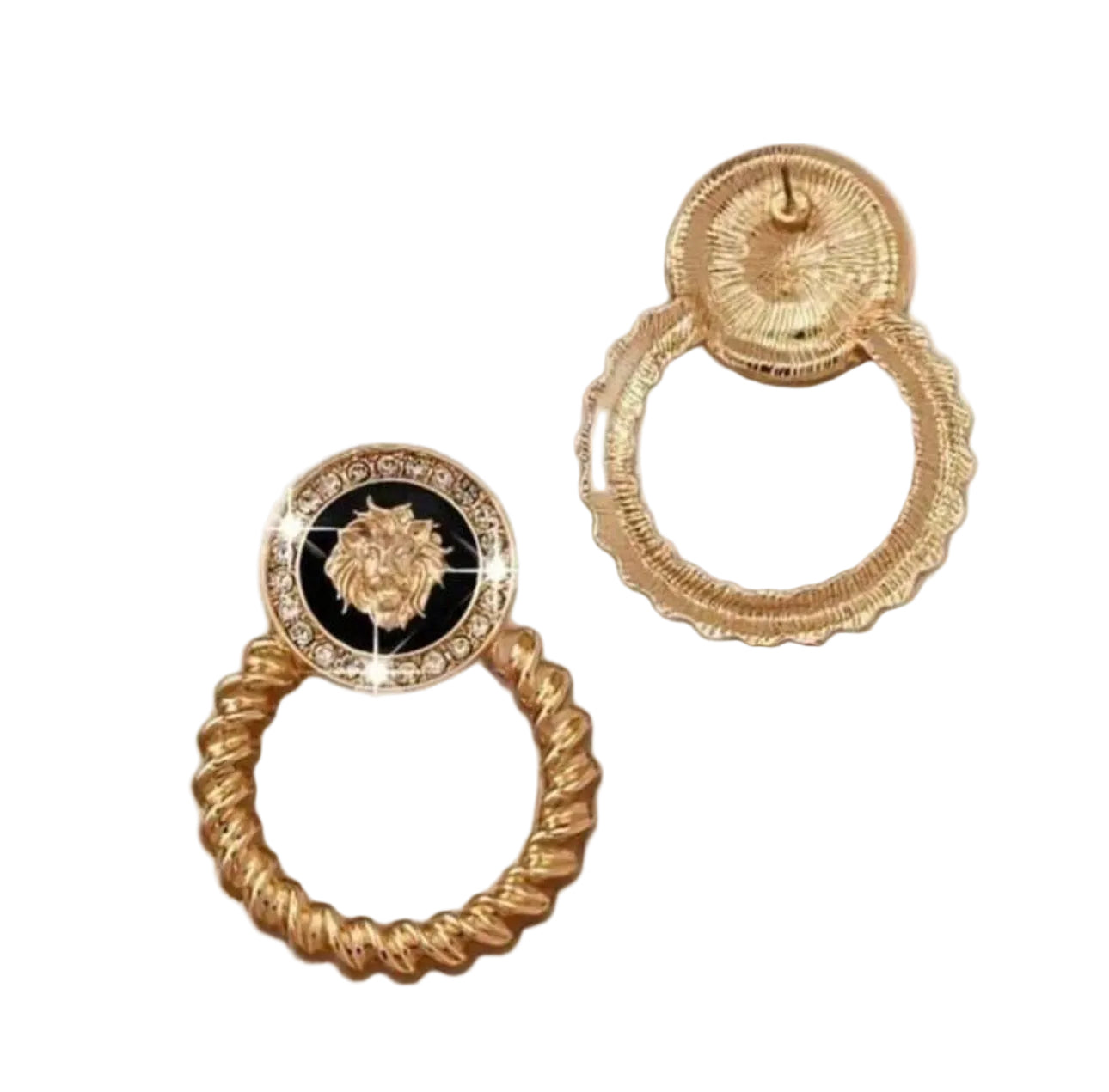 Royal Lioness Hoop Earrings