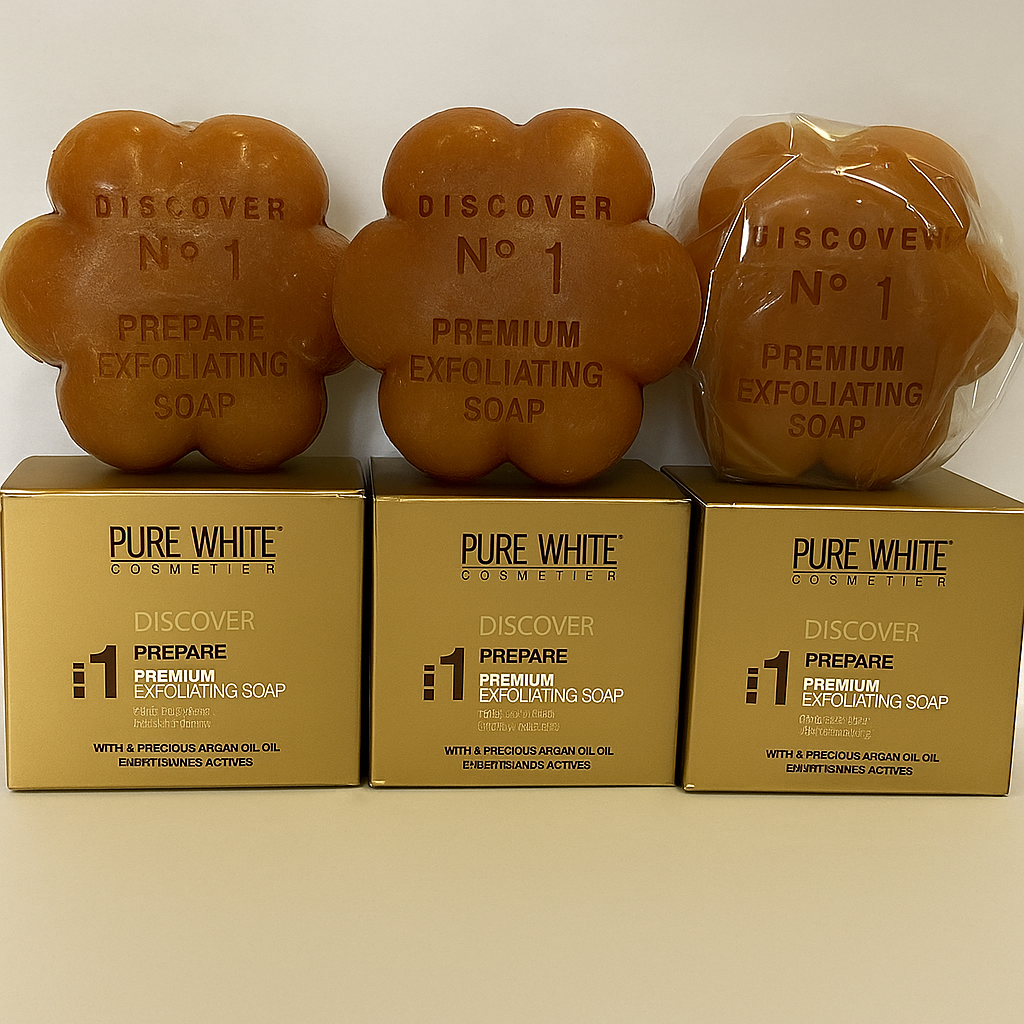 3 Pcs Of Pure  Gold white Exfoliating Whitening Soap