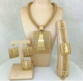 Royal Gold-Plated Statement Jewelry Set