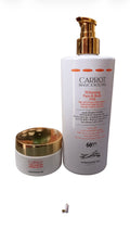 2pc. Carrot magic Exclusive face & body milk. Spf 60. Lotion & face cream combo