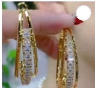 Radiance Crystal Hoop Earrings