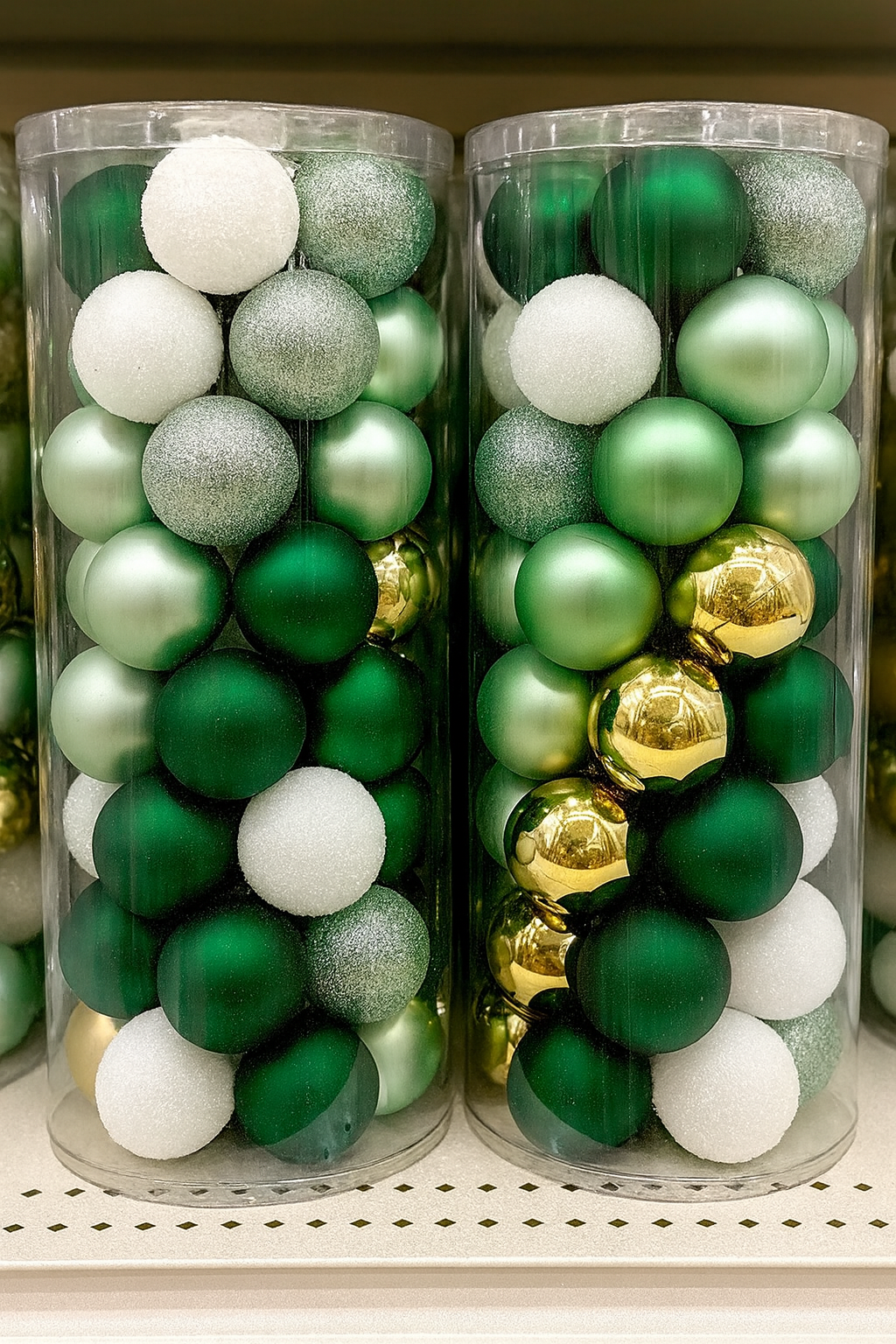 50 Counts Green mixed Ornaments
